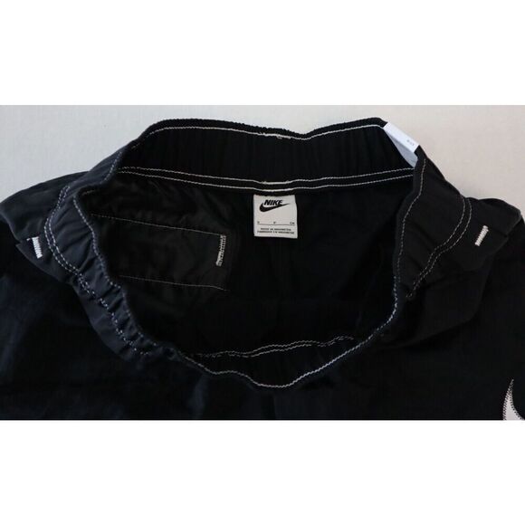 Nike DM6752-010 Women's Sz S Black Swoosh Loose Fit High Rise Athletic Shorts - Picture 3 of 7